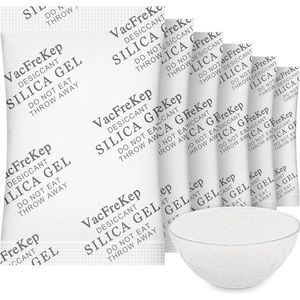 VacFreKep 2 Gram(250pc) Food Grade Dessicant Silica Gel Packs,Moisture A…